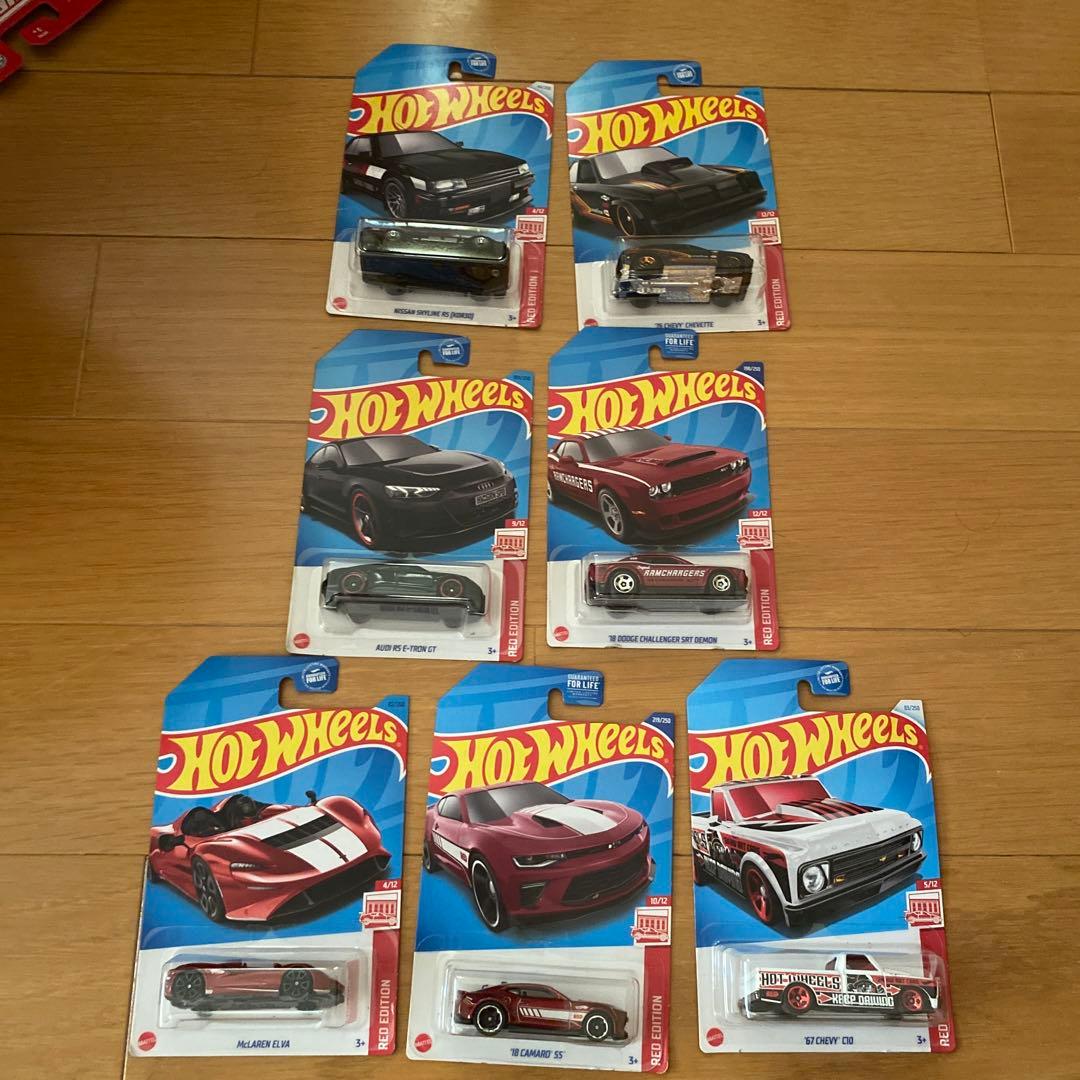ホットウィール　 レッドエディション 7台