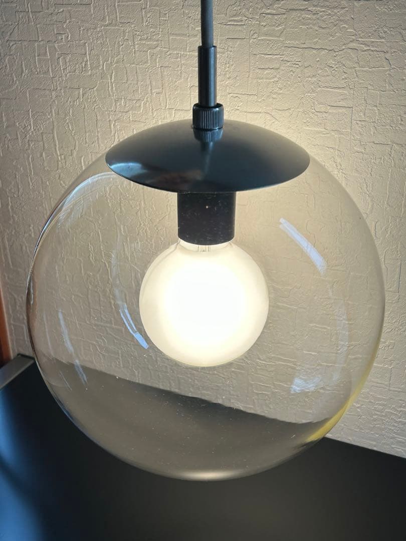 ミッドセンチュリー　ガラス　ペンダントライト　ナショナル　照明　昭和レトロモダン