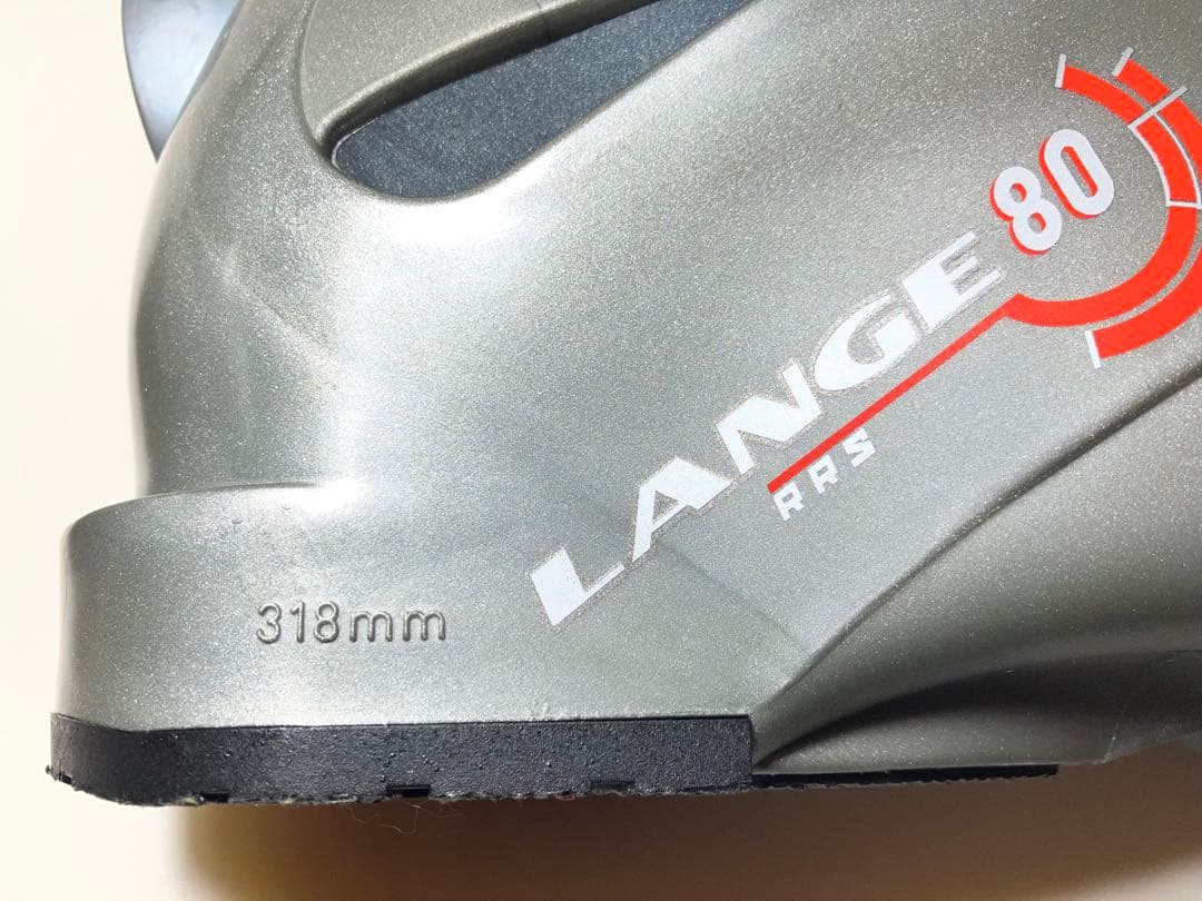 【美品】LANGE RRS80 スキー ブーツ シルバー