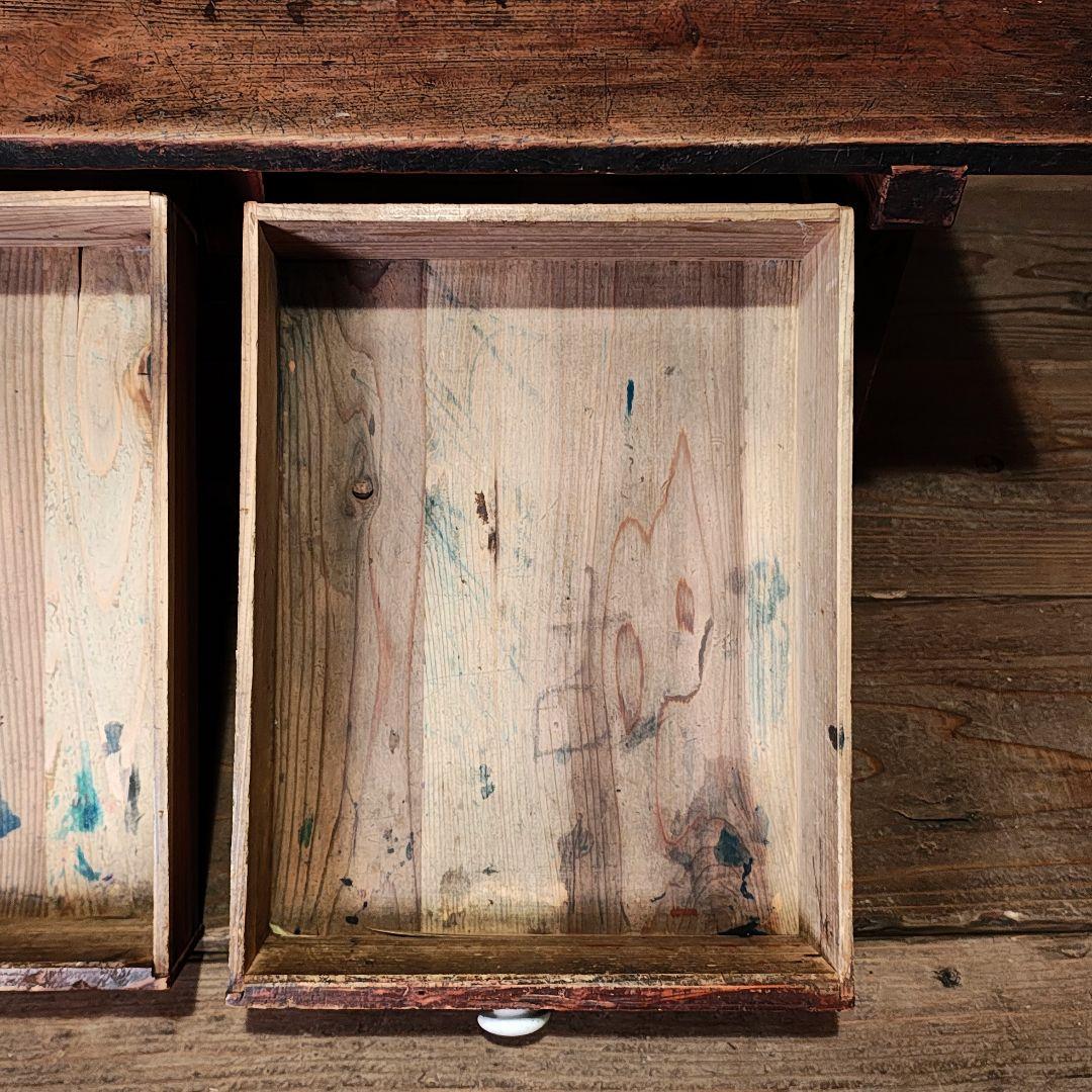 文机　小引き出し　昭和レトロ　古家具