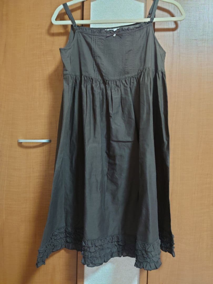 希少　PINKHOUSEピンクハウスの茶色のロングキャミソール