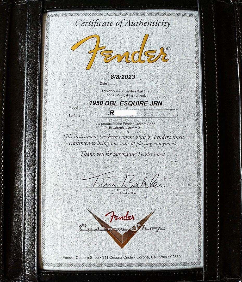 フェンダーカスタムショップ Double Esquire ジャーニーマンレリック