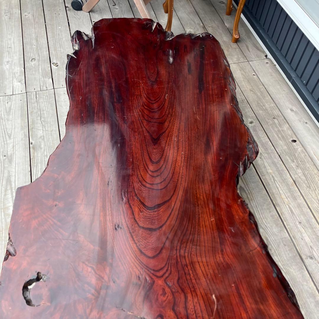 昭和レトロ 銘木 一枚板 横長 大型座卓 センターテーブル 古家具 古民家