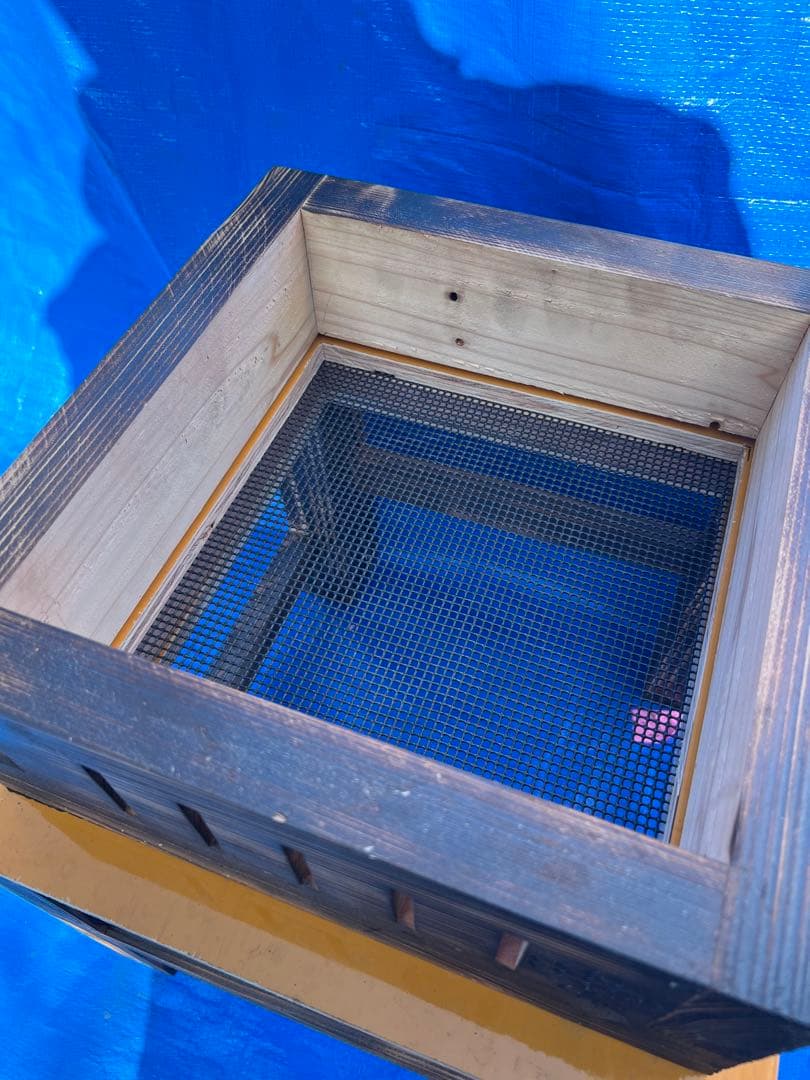 ニホンミツバチ　営巣用巣箱3段　板厚3cm　重箱式巣箱