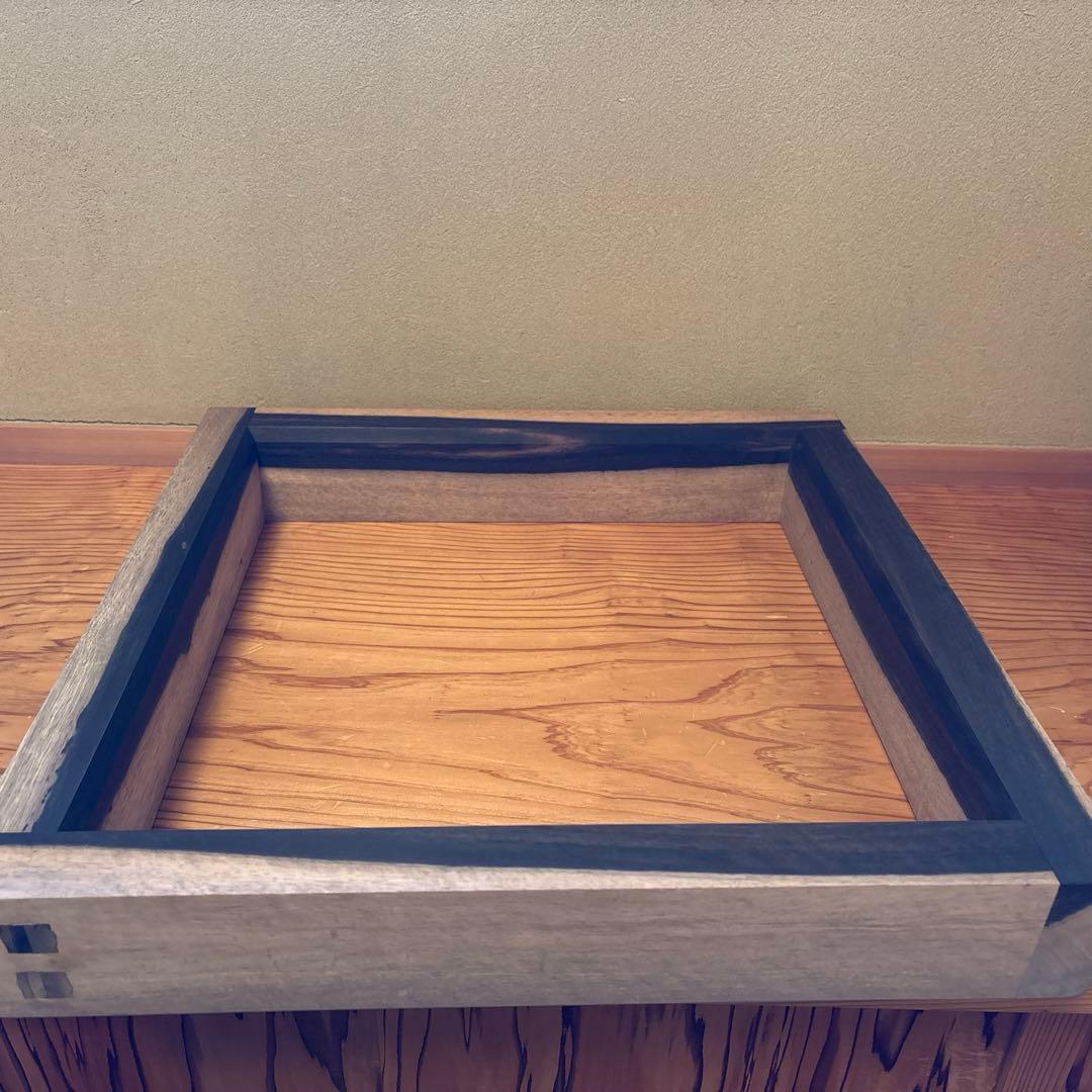 黒柿炉縁　雄斎造