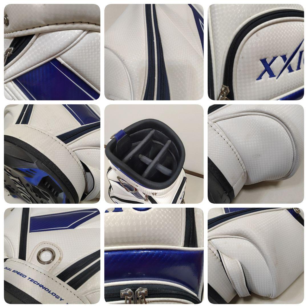 ゼクシオ XXIO キャディバッグ ホワイト ブルー　送料無料