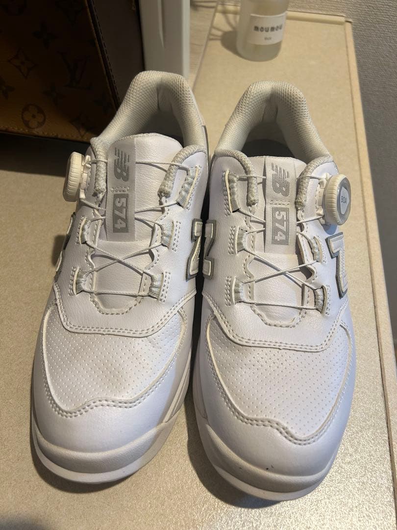 New Balance 574 ホワイト ゴルフシューズ　即日発送