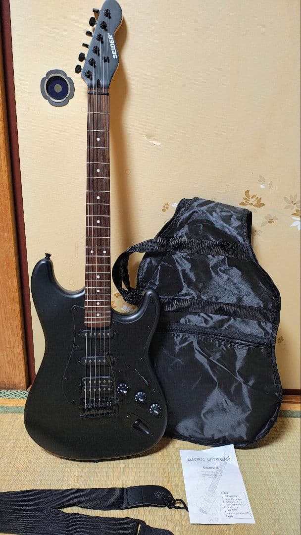 格安　SELDER セルダー　ストラトキャスター　STC-04　マッドブラック