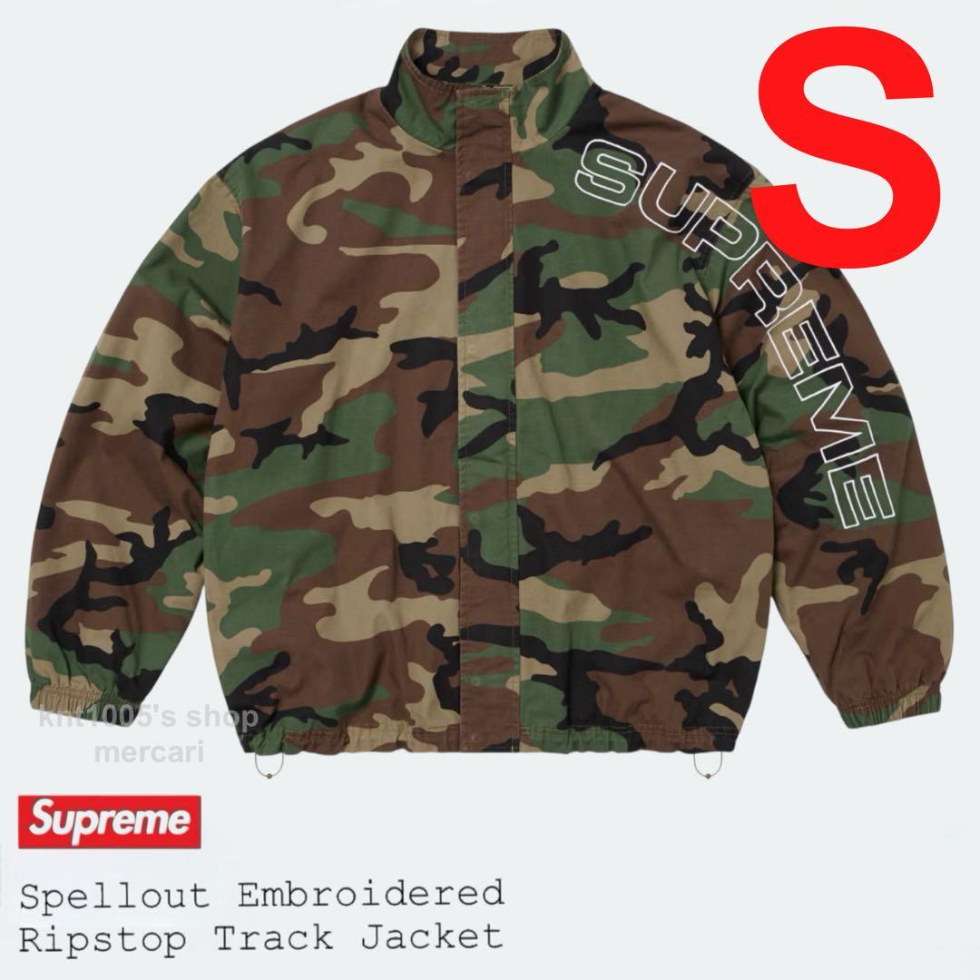 Supreme Spellout Track Jacket ジャケット カモ S
