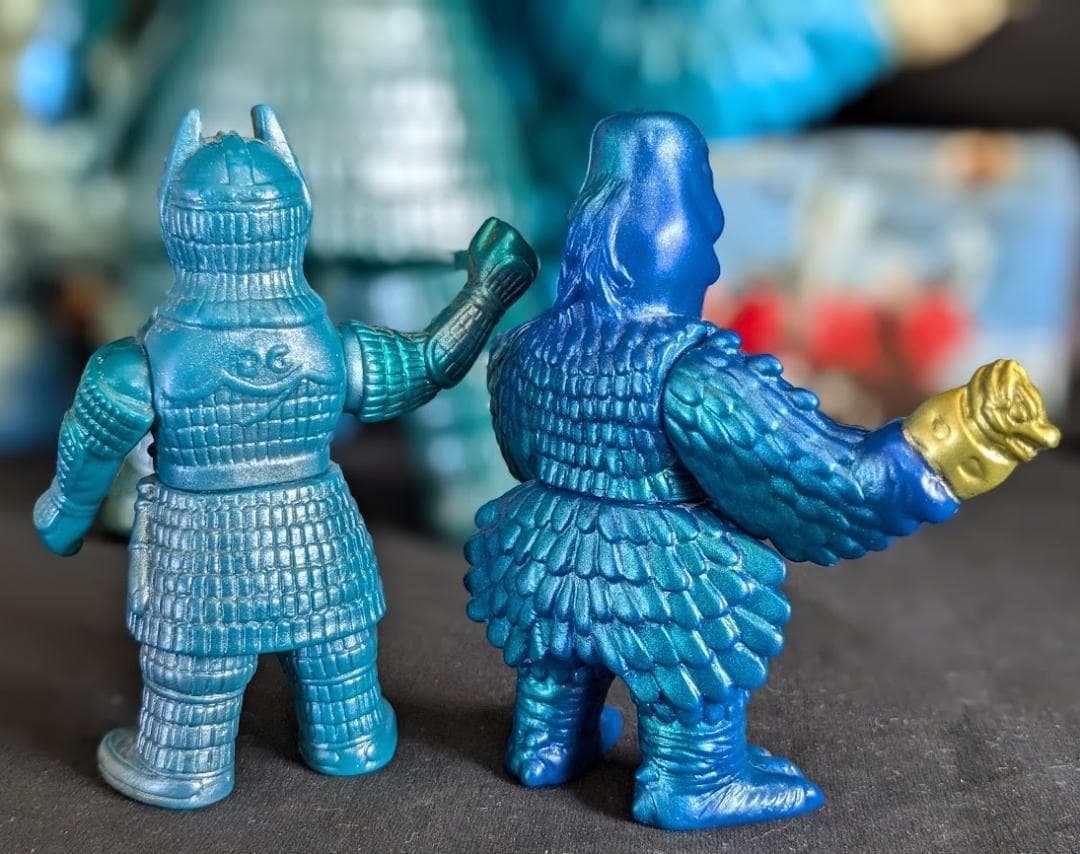 大魔神＆ガメラ＆ダイモン（マルサン・Ｍ１号）大映怪獣ソフビ３体セット＋２