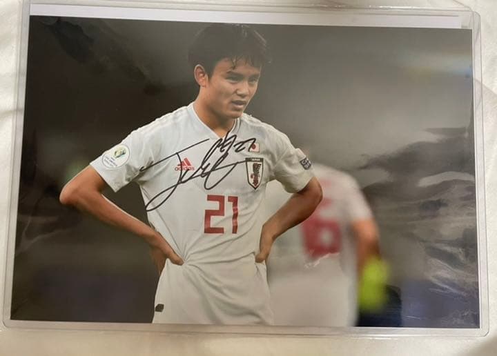 久保建英 直筆サイン