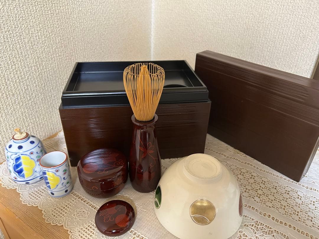 茶道具セット 茶箱 茶筅 茶器