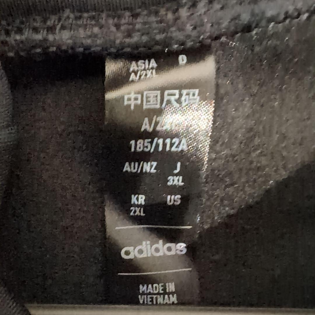 adidas 日本代表 フード付きジャージ ブラック　３XＬサイズ　トレーニング