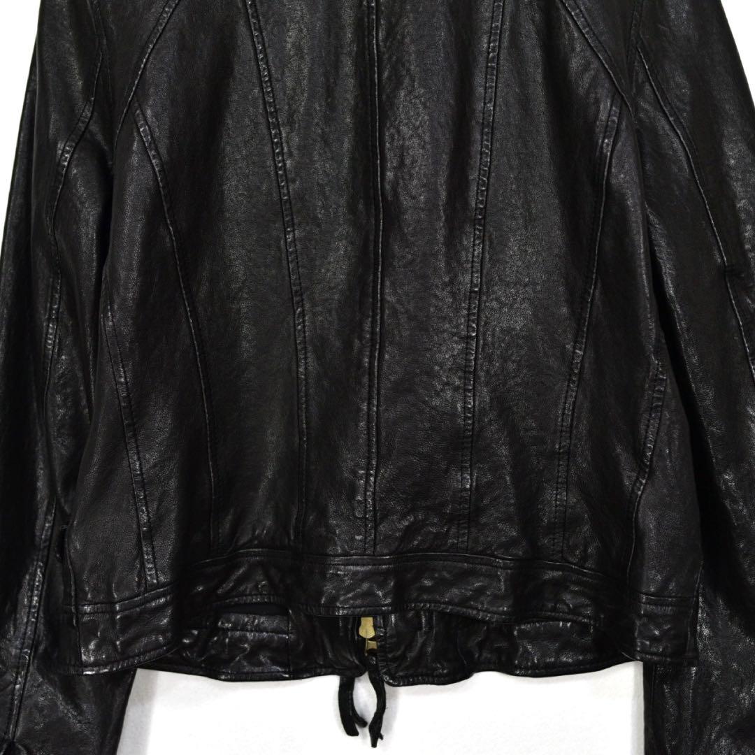 ゴア　NATURAL VINTAGE GOA レザージャケット　ライダース　黒