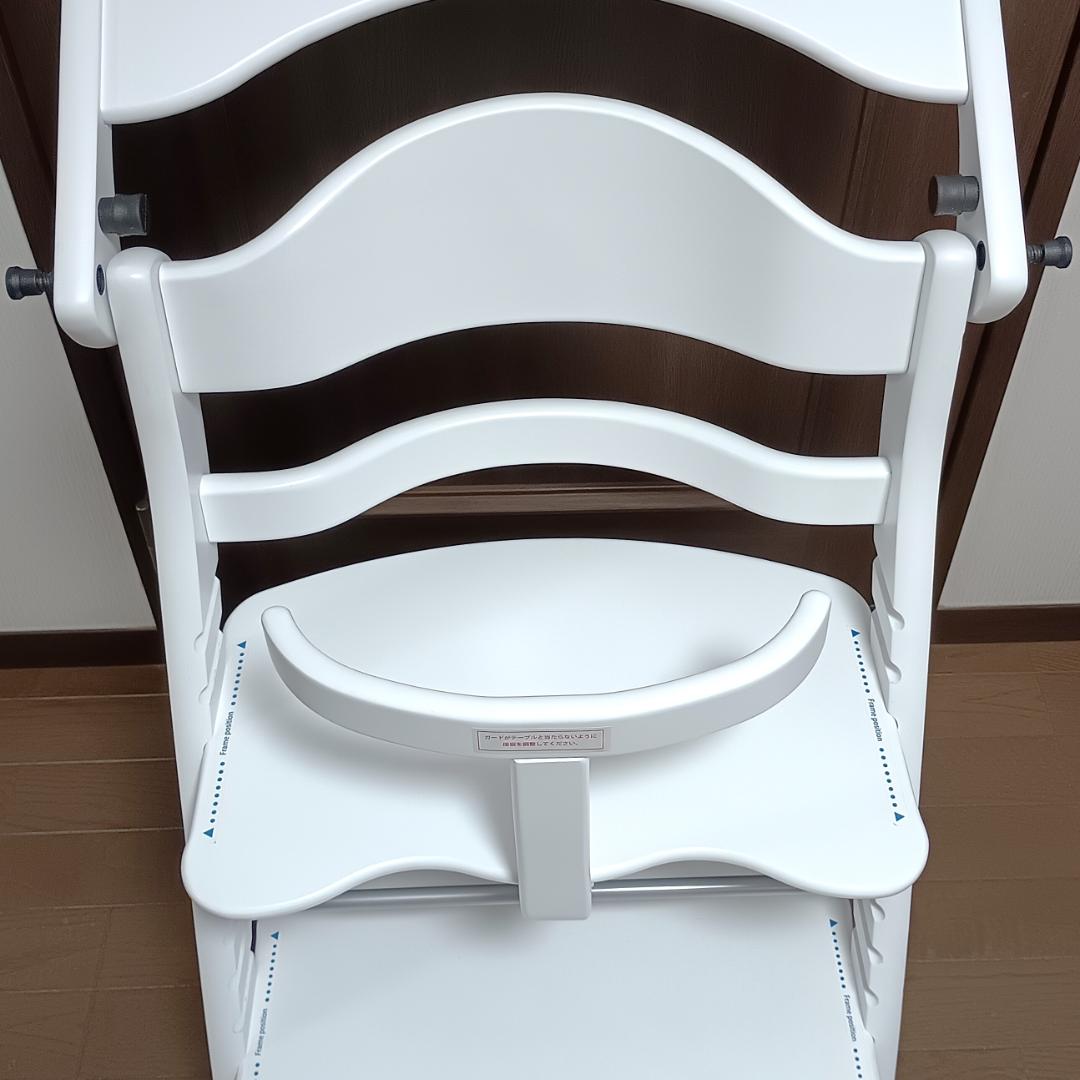yamatoya 大和屋 すくすくチェアプラス テーブル＆ガード付 ホワイト