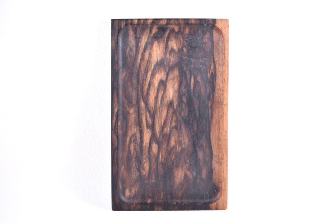 No.336黒柿孔雀杢のトレー