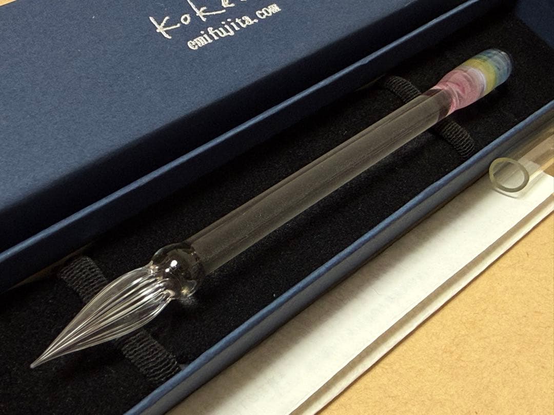 kokeshi◆ガラスペン　リボンケーン Mixed Candies