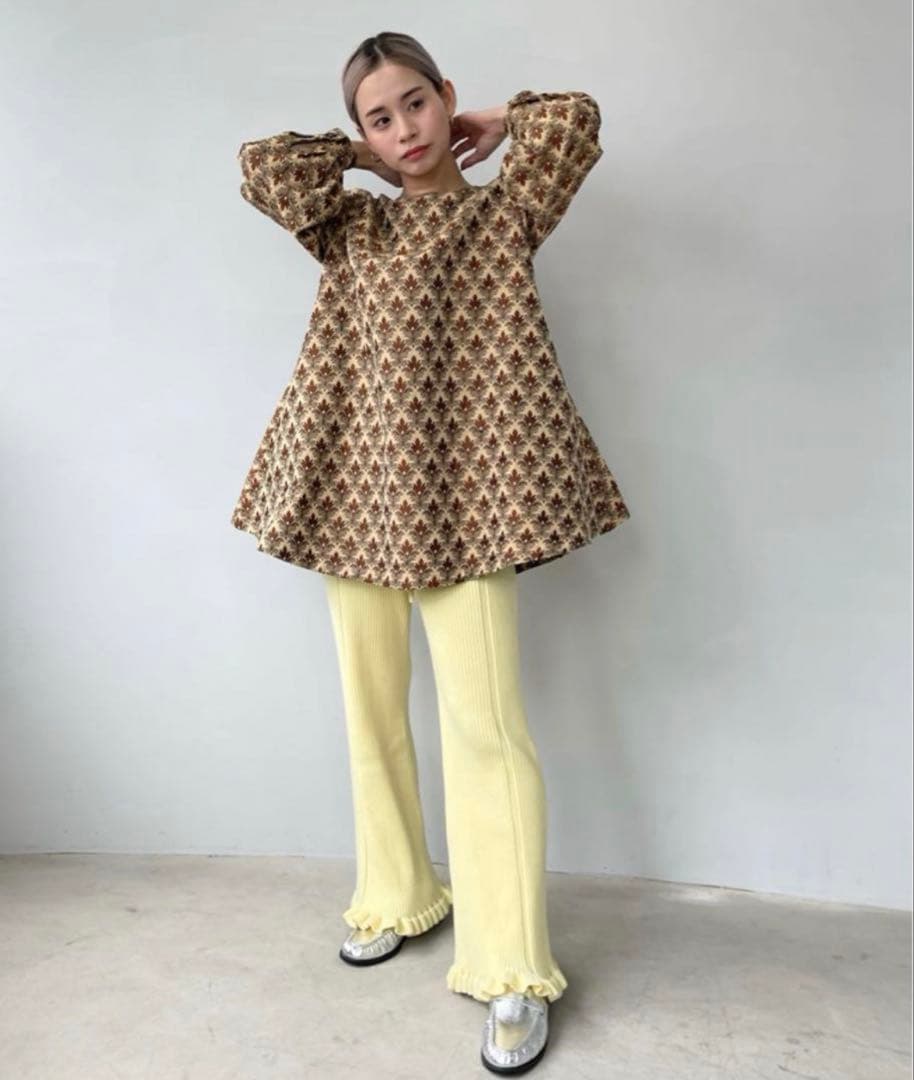 ジャガードフラワードレス 【SANSeLF】 sanw21