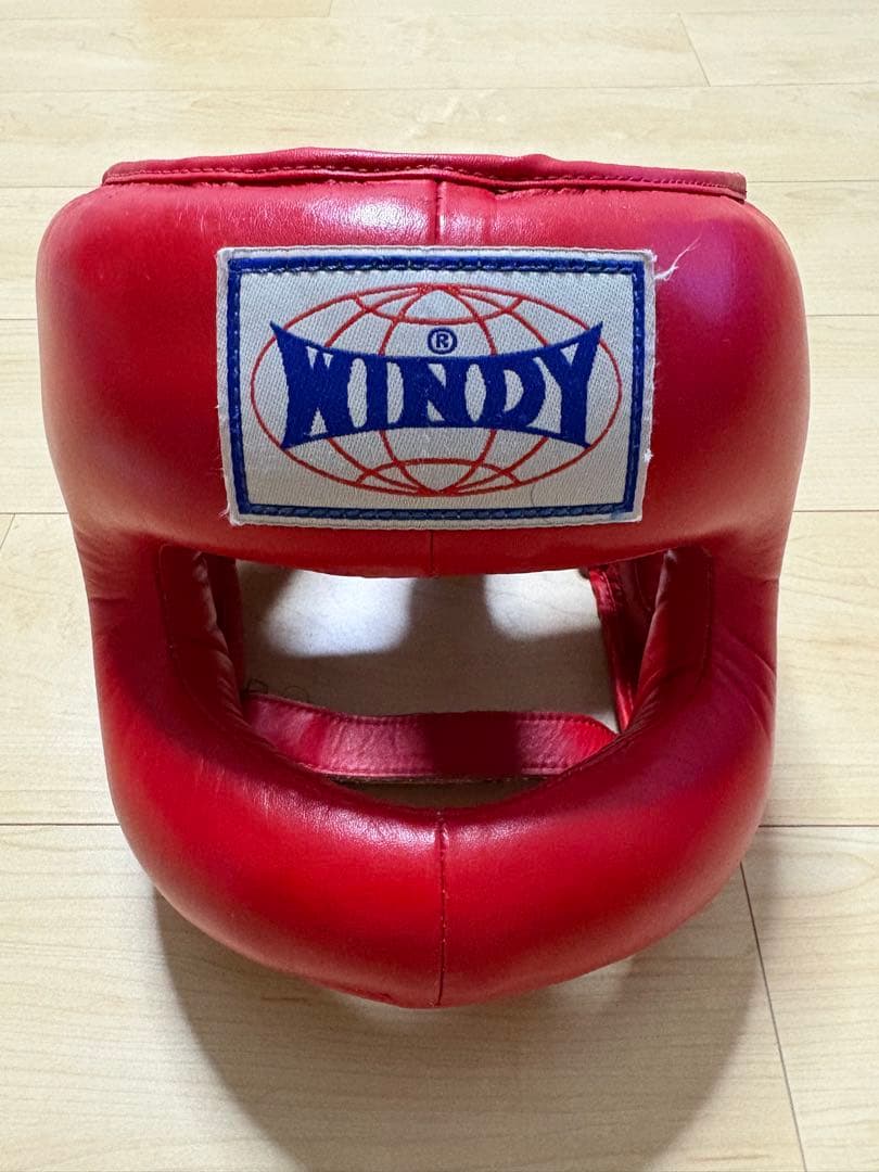 WINDY 赤 ヘッドギア フルフェイス （Ｌサイズ）