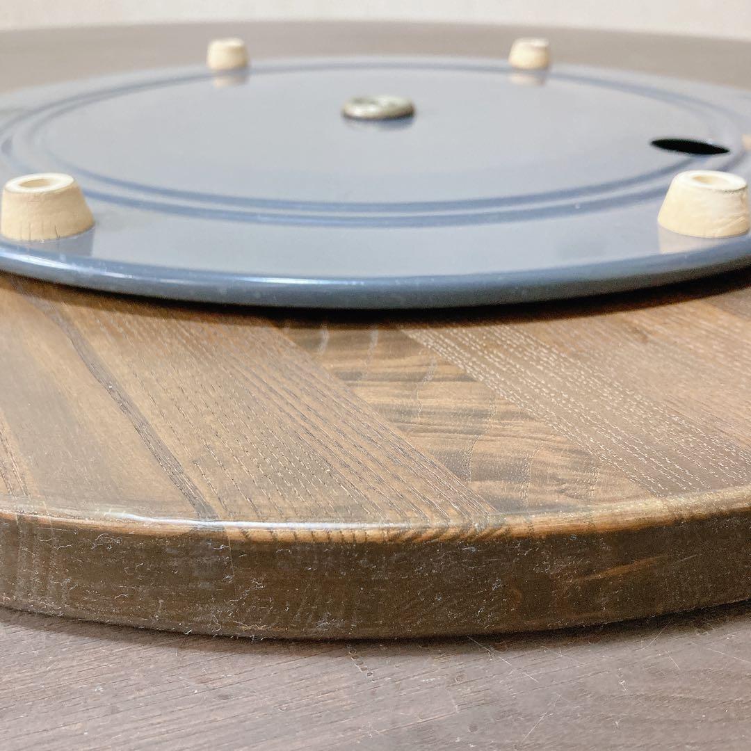 ①円卓　食卓　丸テーブル　昭和レトロ　ターンテーブル　大型　和モダン　中華