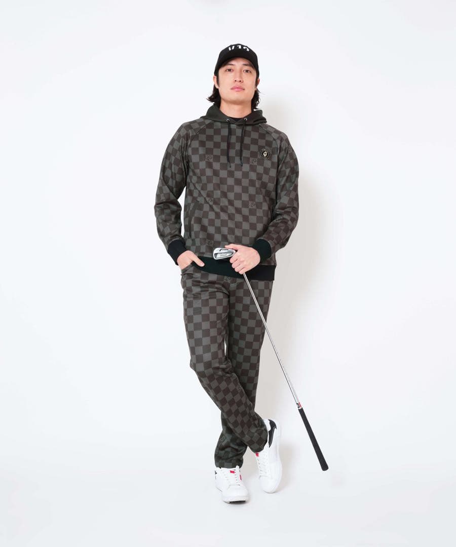 【新品未使用】v12フード付きセットアップ ストレッチ素材 XL メンズウェア