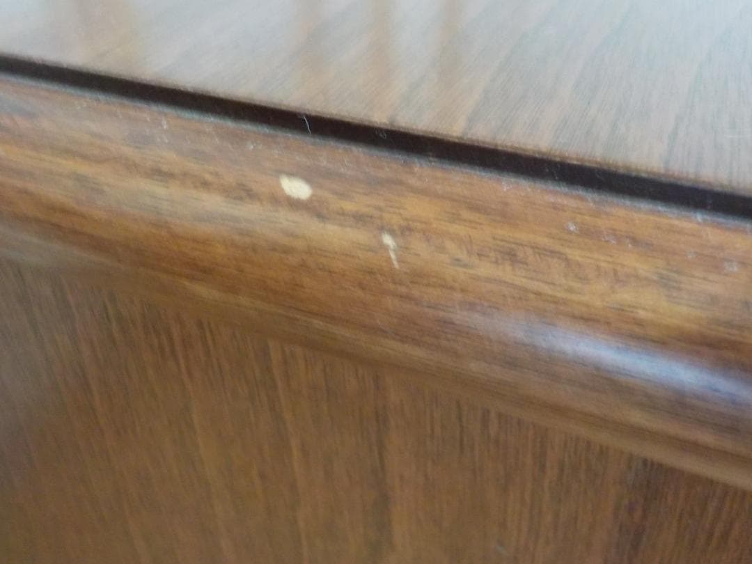 木製文机 4引き出し ブラウン