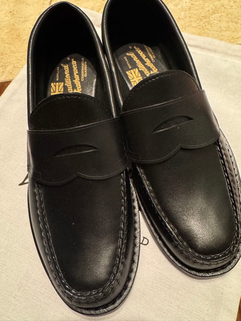 美品★traditional whetherwear レインローファー