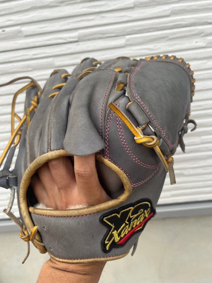 ザナックストラストエックス軟式野球グローブ グレー　ピッチャー用