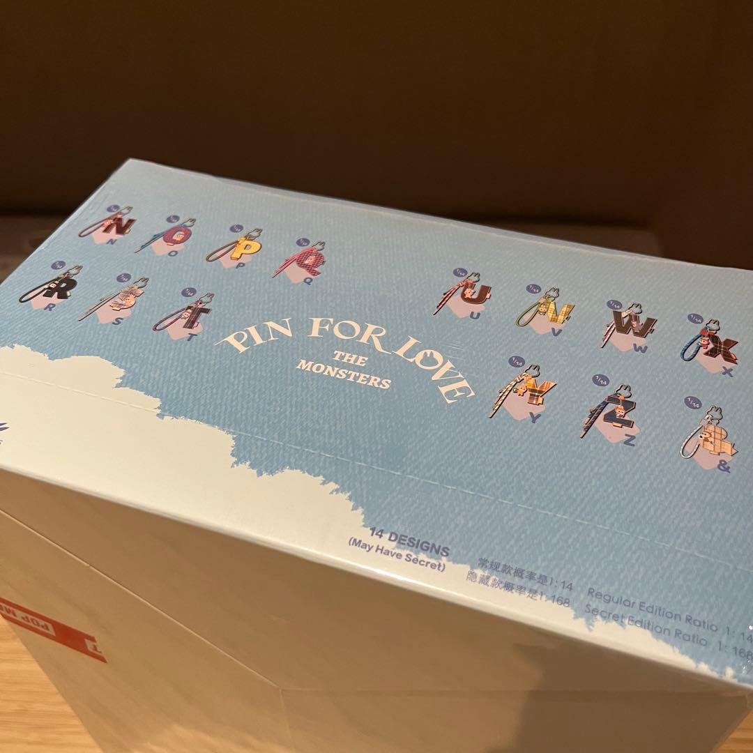 ラブブ PIN FOR LOVE イニシャル キーリング　ケース売り【N〜Z&】