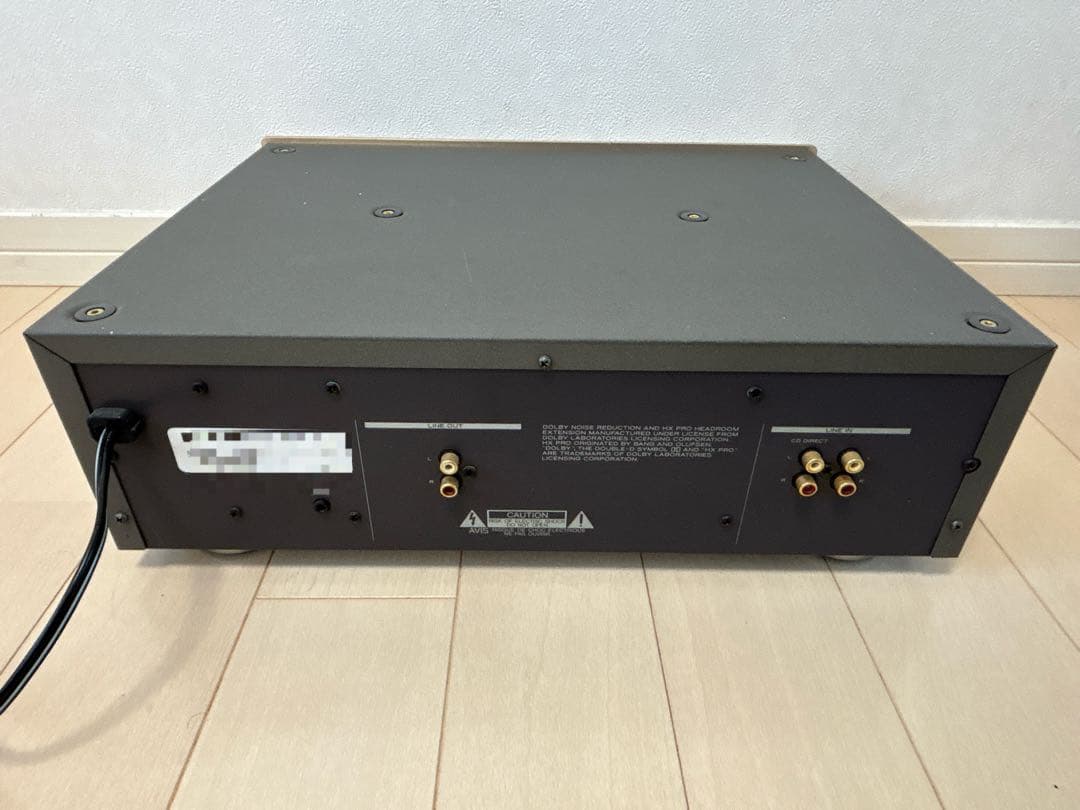 TEAC カセットデッキ V-6030S ゴールド ジャンク 電源OK