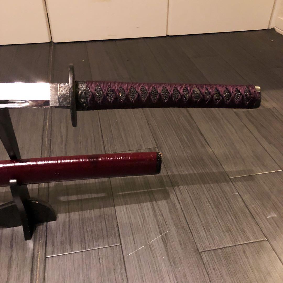 高級居合刀　高級模造刀　樋入り　茶拵え　亜合金刀身　名刀