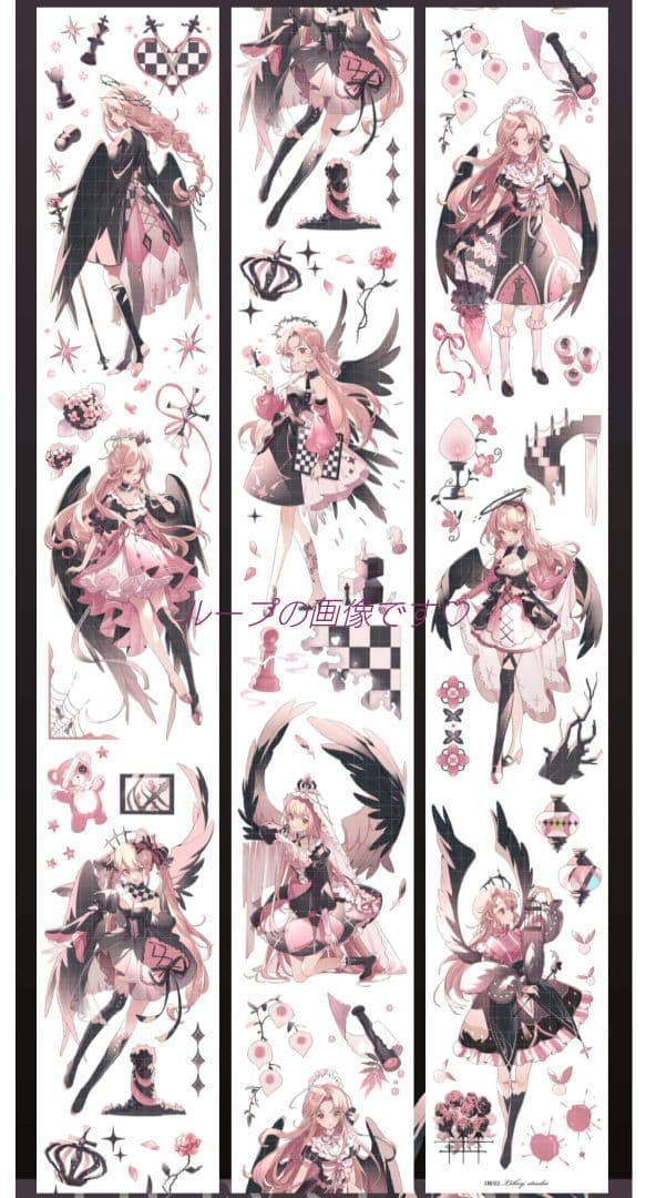 J609＃棋羽(贝壳光)Likey切り売り海外人物マステ女の子