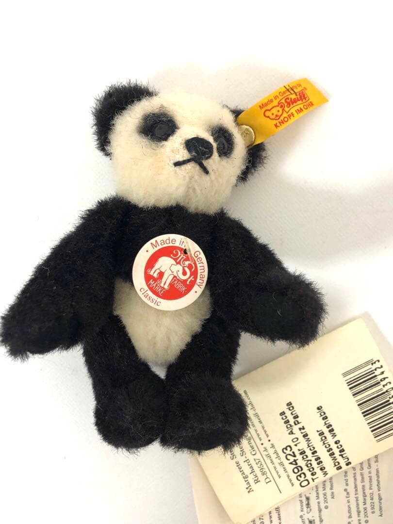 STEIFF シュタイフ　アルパカパンダテッド　パンダ ぬいぐるみ 約10cm