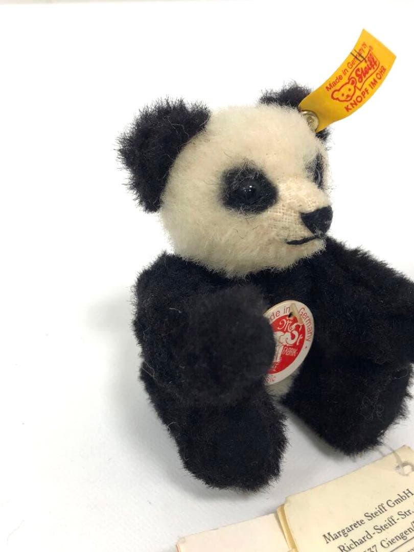 STEIFF シュタイフ　アルパカパンダテッド　パンダ ぬいぐるみ 約10cm