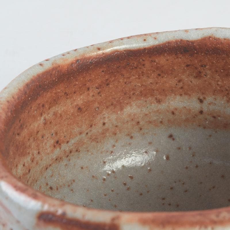 茶道具　加藤光右衛門作　鼡志野茶碗　共布共箱　C　9850