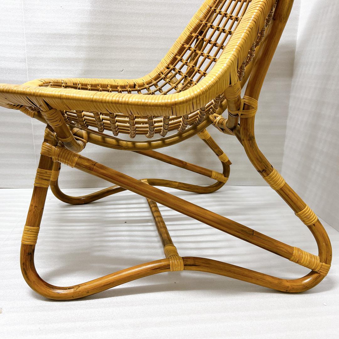 【良品✨送料無料】ラタンチェア 籐 椅子 アジアン家具 バリ風②