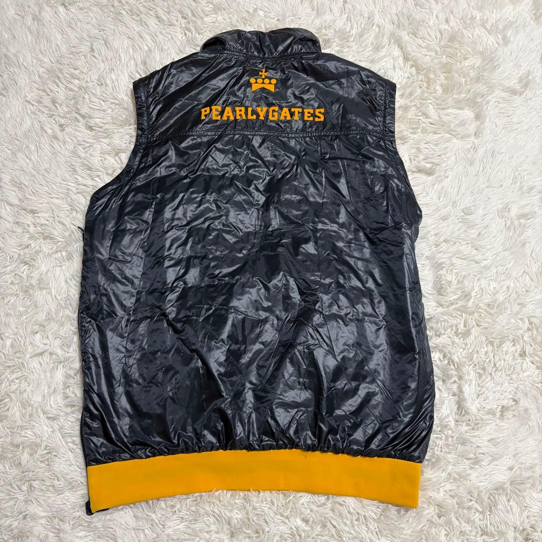 高機能4wayパーリーゲイツ　リバーシブル　中綿ジャケット　ハーフジップ　ロゴ