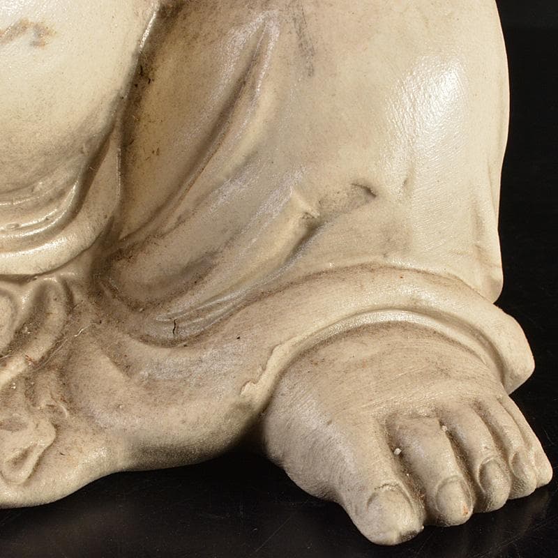 備前焼　古備前　備前森製　白備前　布袋伏せ香炉　D　R7150