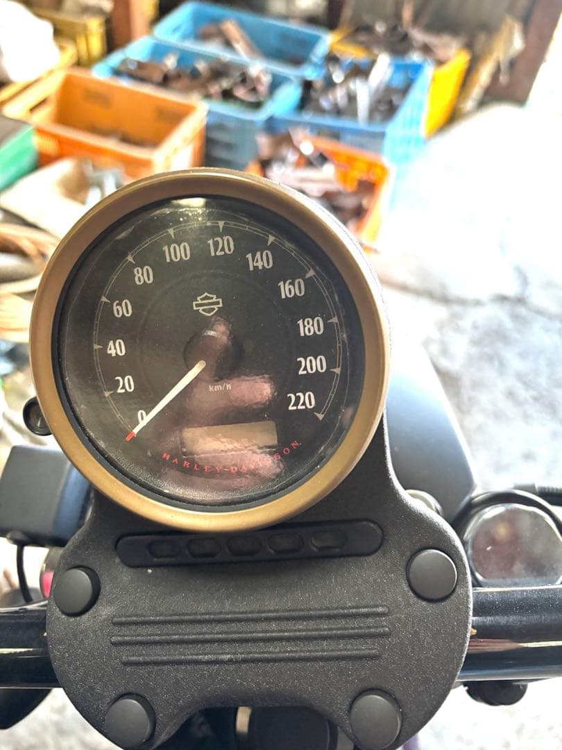 スポーツスター 真鍮製パーツセット ヘッドキャップ メーターリング ペダルカバー