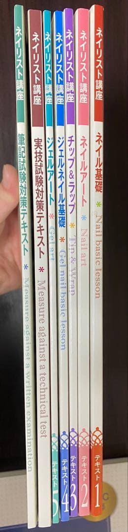 ユーキャン　ジェルネイル　JNA ネイリスト講座　テキスト　DVD