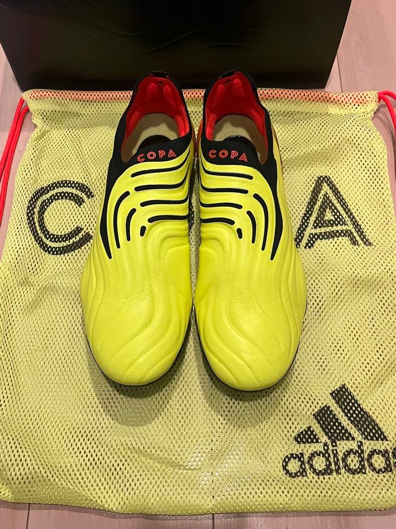 adidas COPA 26.5cm FG イエロー　紐なし最上位モデル