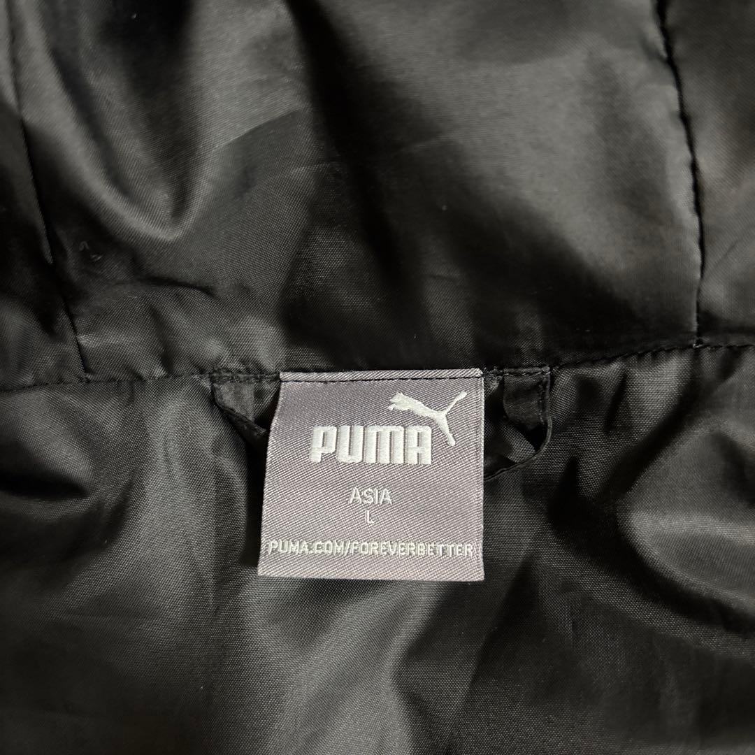 PUMA ブラック ベンチコート　ロング