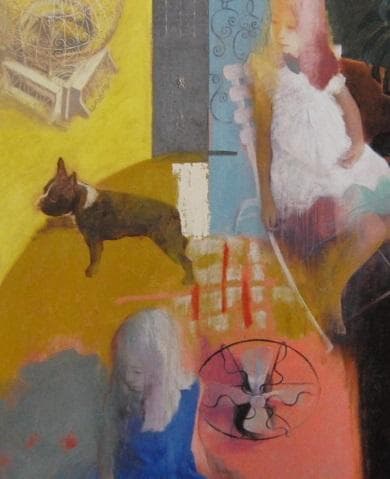 蛭田均、黄の室内、希少な画集より、新品高級額、額装付、状態良好