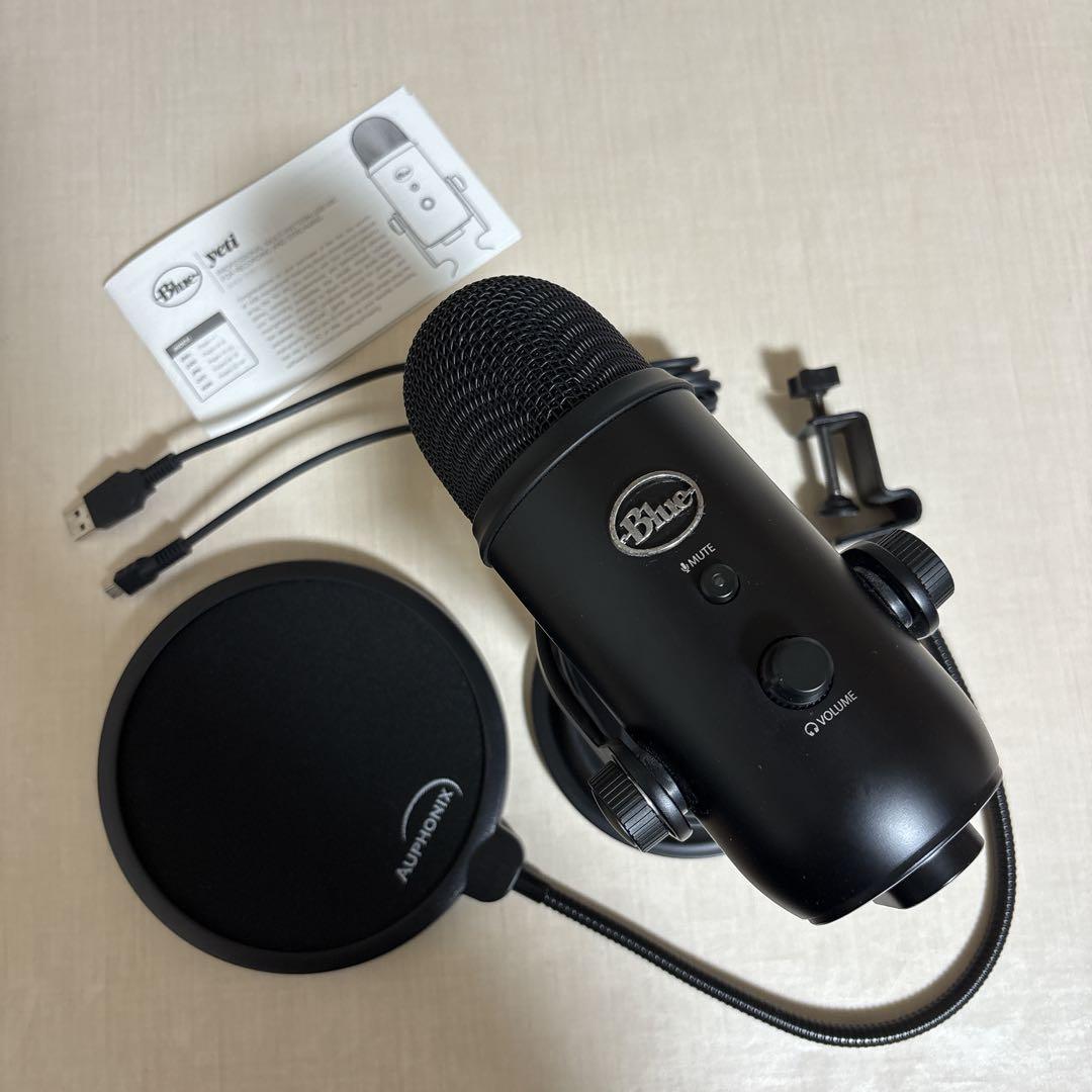 Blue Yeti ブラック USB コンデンサーマイク