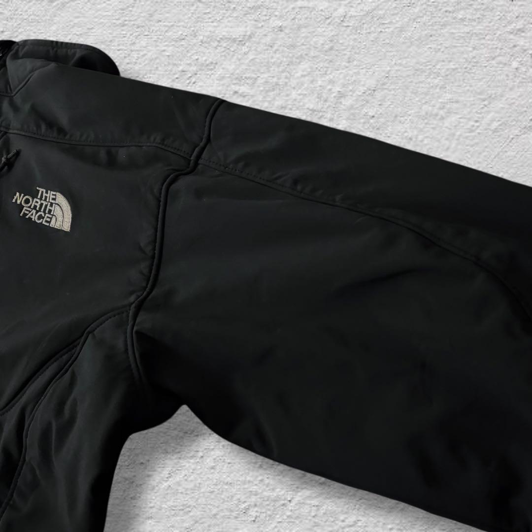 ノースフェイスソフトシェルジャケット90sブラックvintage古着USA規格