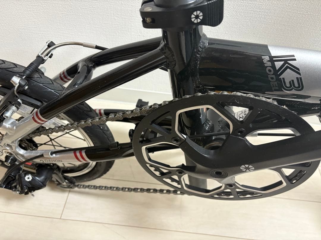 【引取限定】DAHON ダホン K3 折り畳み式自転車　ブラック　シルバー
