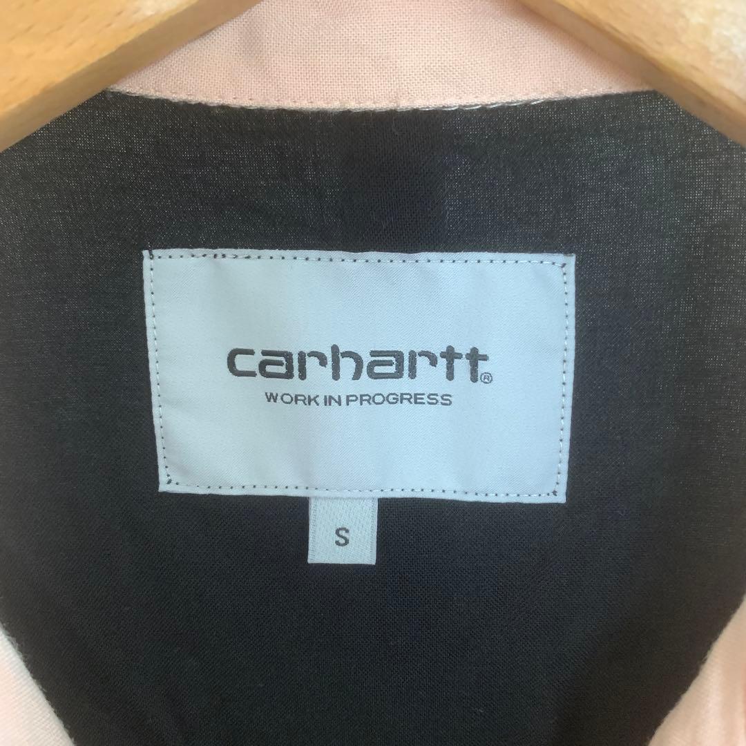 カーハート ボーリングシャツ ブラックピンク レーヨン carhartt WIP