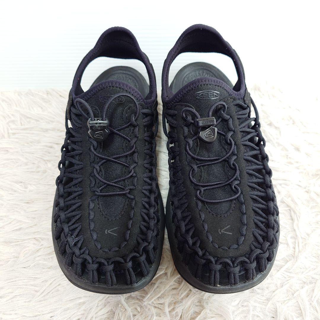 美品 KEEN UNEEK ASTORIA キーン サンダル 靴 25 ブラック