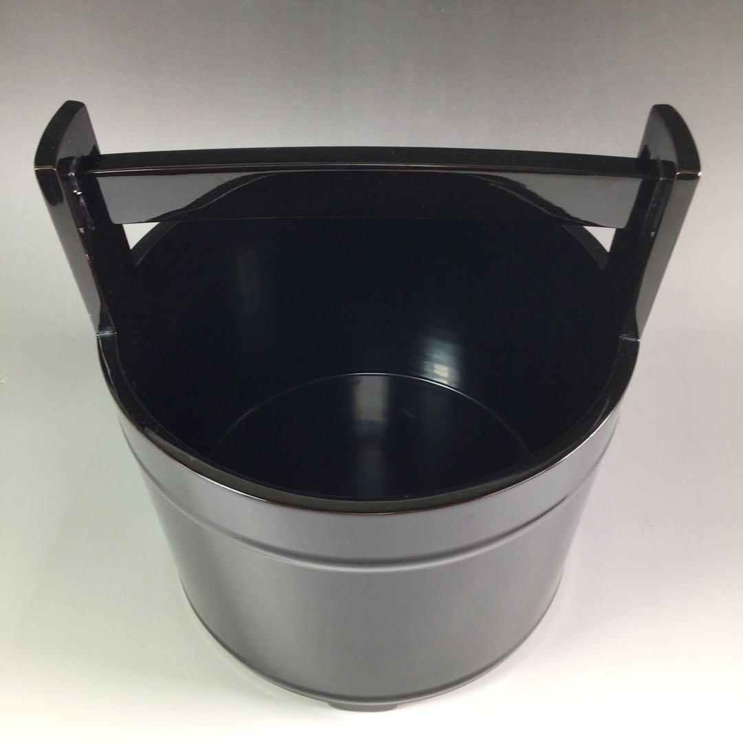 Ｒ５９５　水指　『輪島塗』『手桶水指』　共箱　茶道具