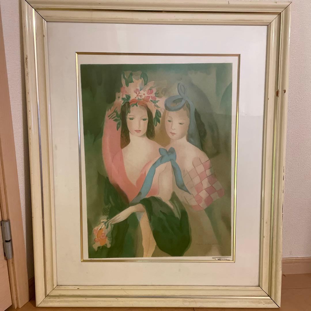 マリー・ローランサン リトグラフ『青いリボン』